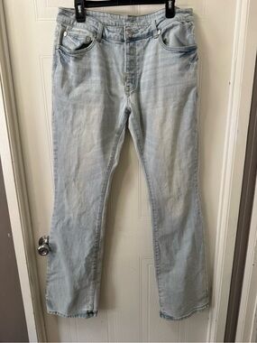Light Blue Women's Wide Leg Jeans - Classic Flare